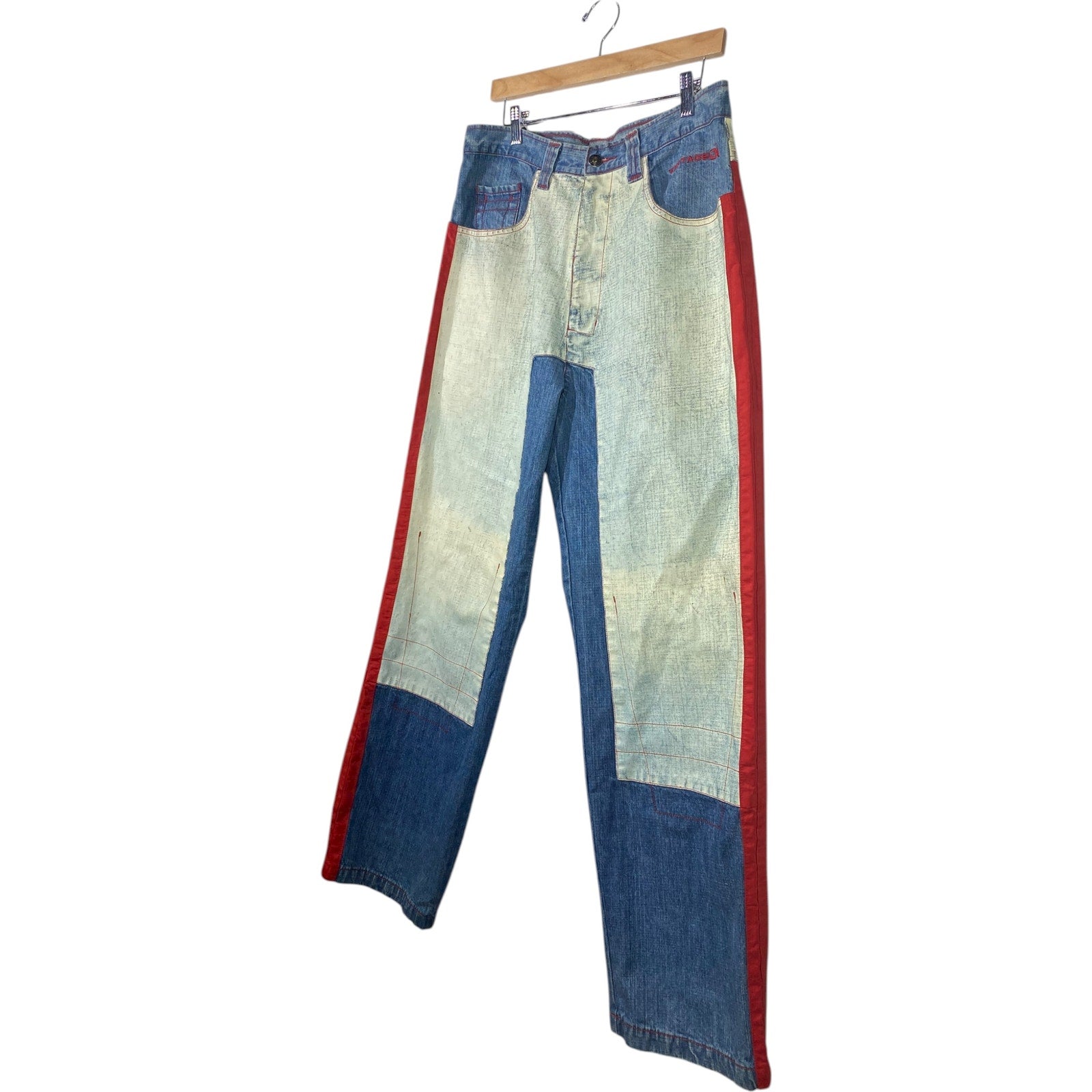 Vintage Don Patchwork Denim Jeans 34
