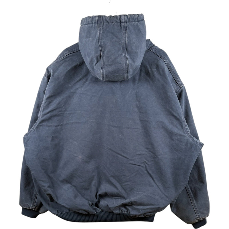 Vintage Carhartt Canvas Full Zip Hooded Workwear Jacket