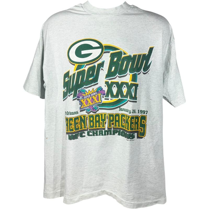 Vintage Green Bay Packers Super Bowl 31 NFL Tee 1997