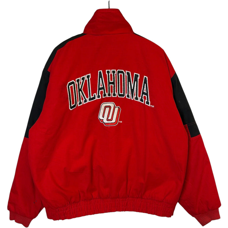 Vintage Oklahoma University Button Down Bomber Jacket