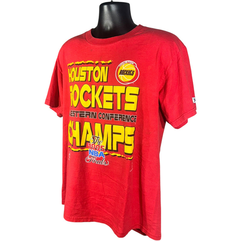 Vintage Houston Rockets Western Conference Champs Tee 1995