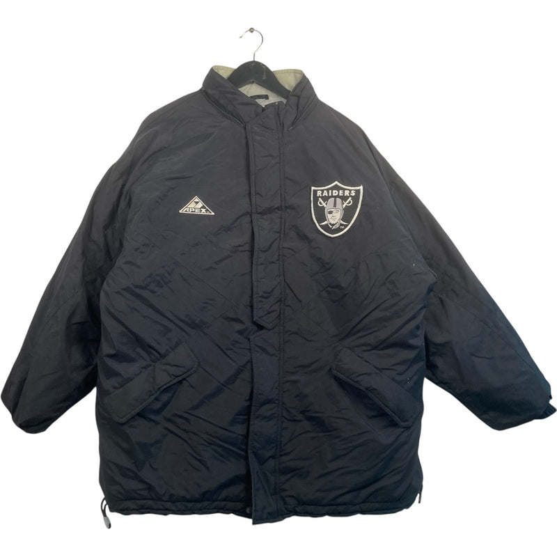 Vintage Oakland Raiders Logo NFL Puffer Jacket