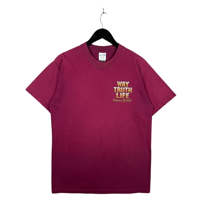 Vintage John 14:6 Way Truth Life Know Jesus T-Shirt