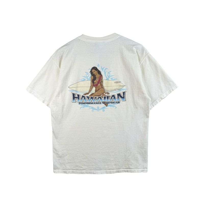 Vintage Surf Girl Hawaiian Graphic T-Shirt