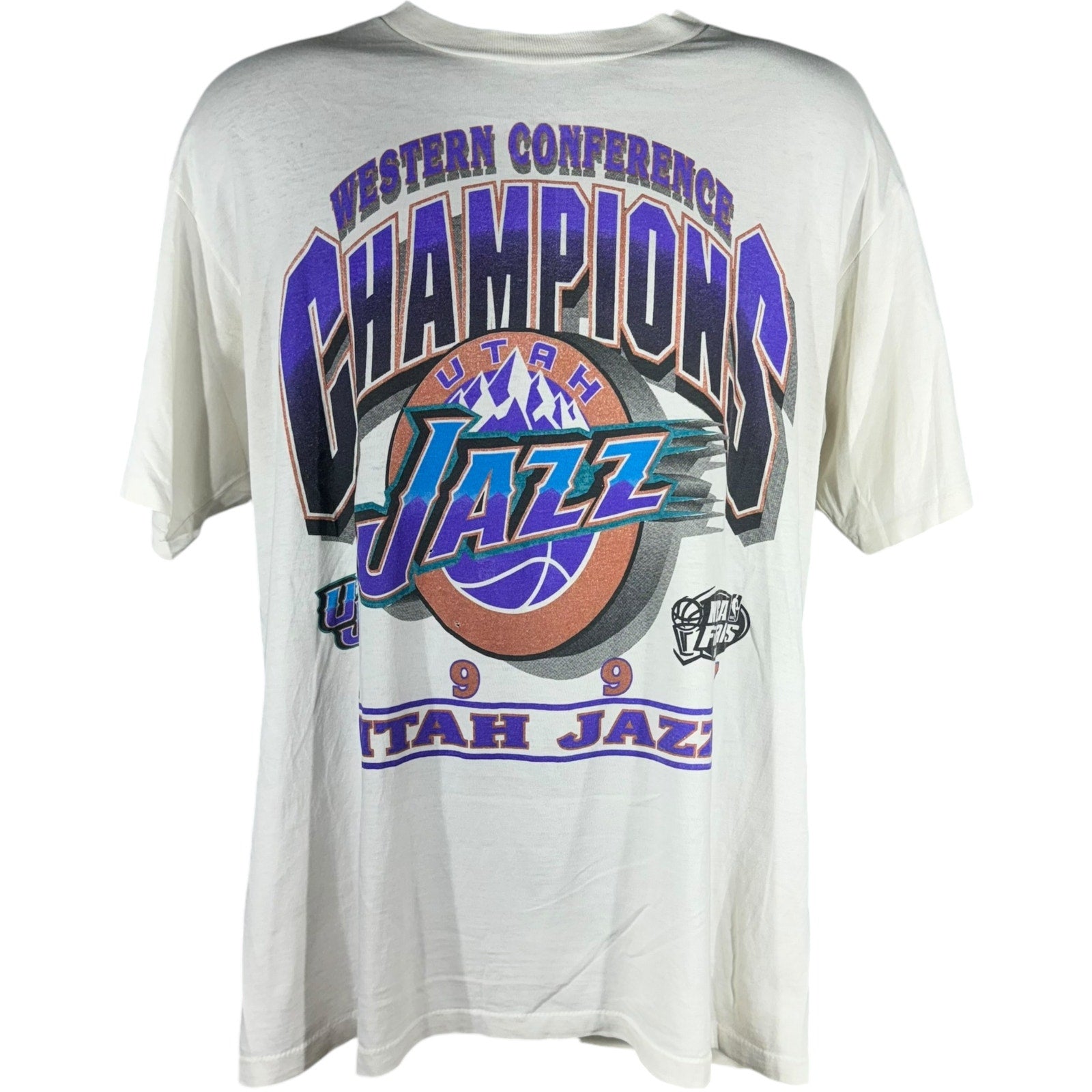 Vintage NBA Utah Jazz Western Conference Champs Tee