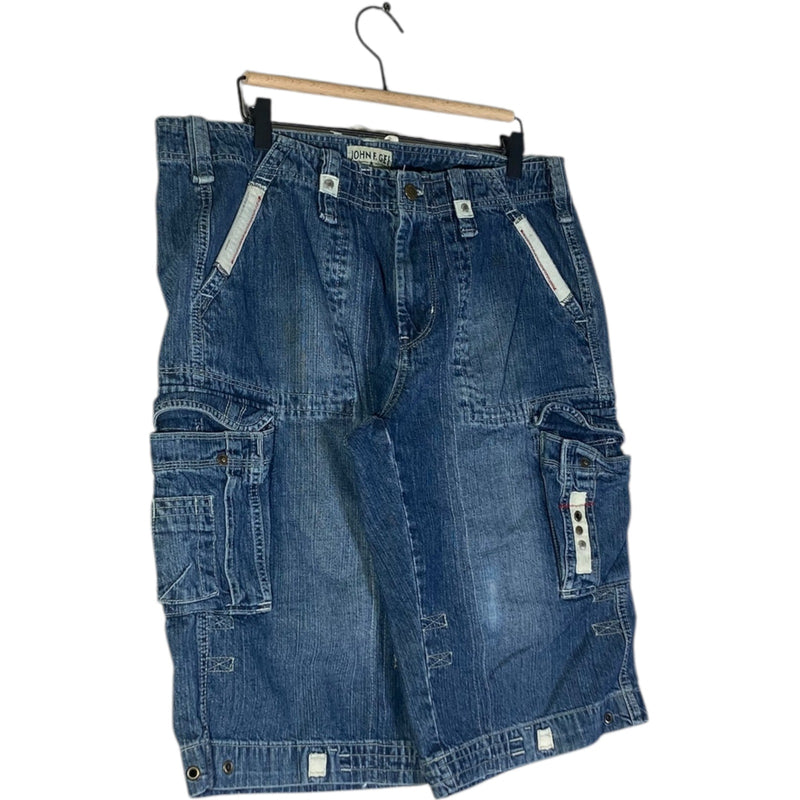 Vintage John F. Gee Cargo Pockets Denim Shorts 36