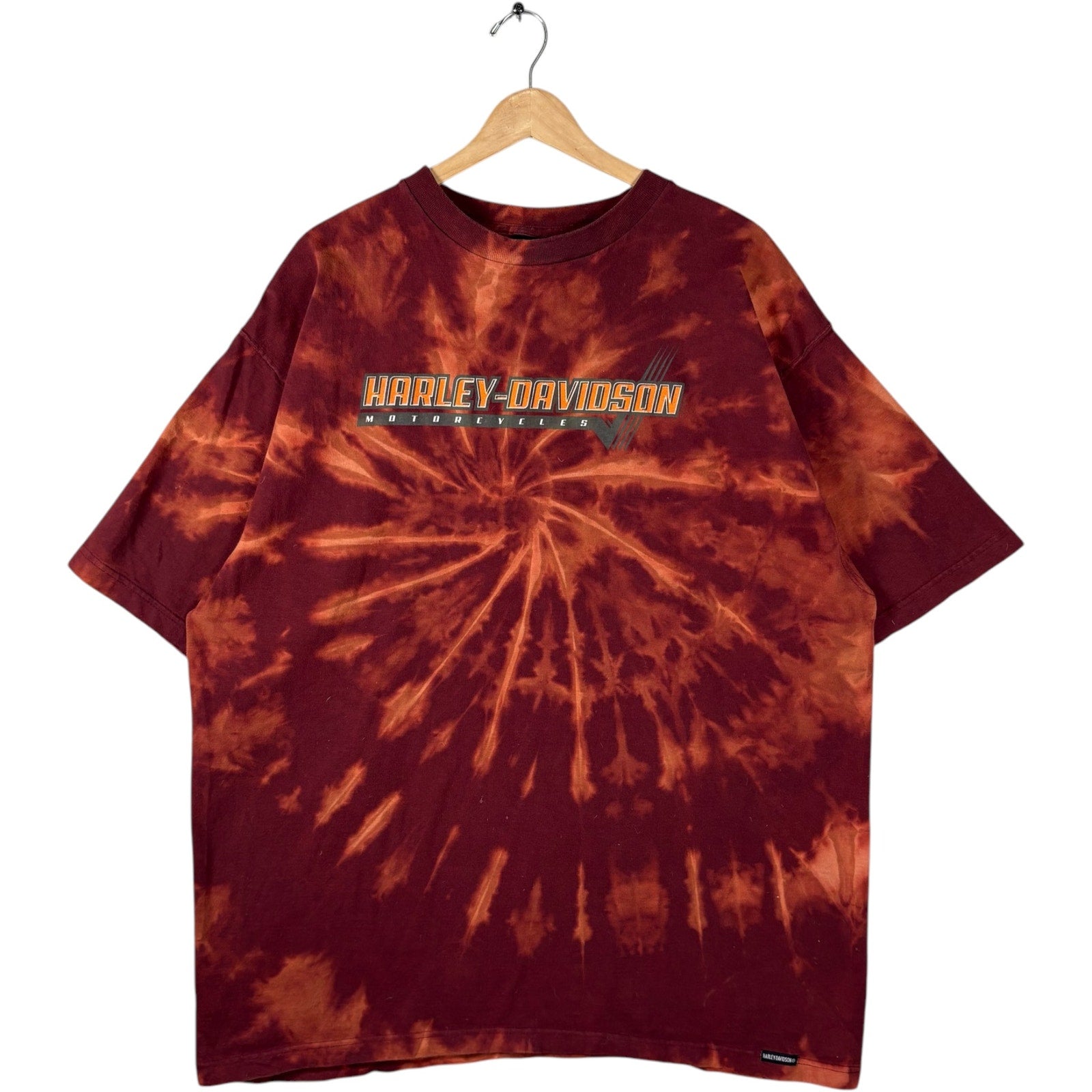 Vintage Harley Davidson Spellout Tie Dye Tee