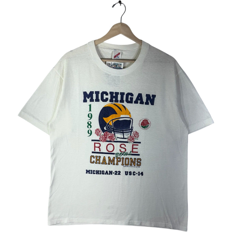 Vintage University Of Michigan Rose Bowl Champions Tee 1989