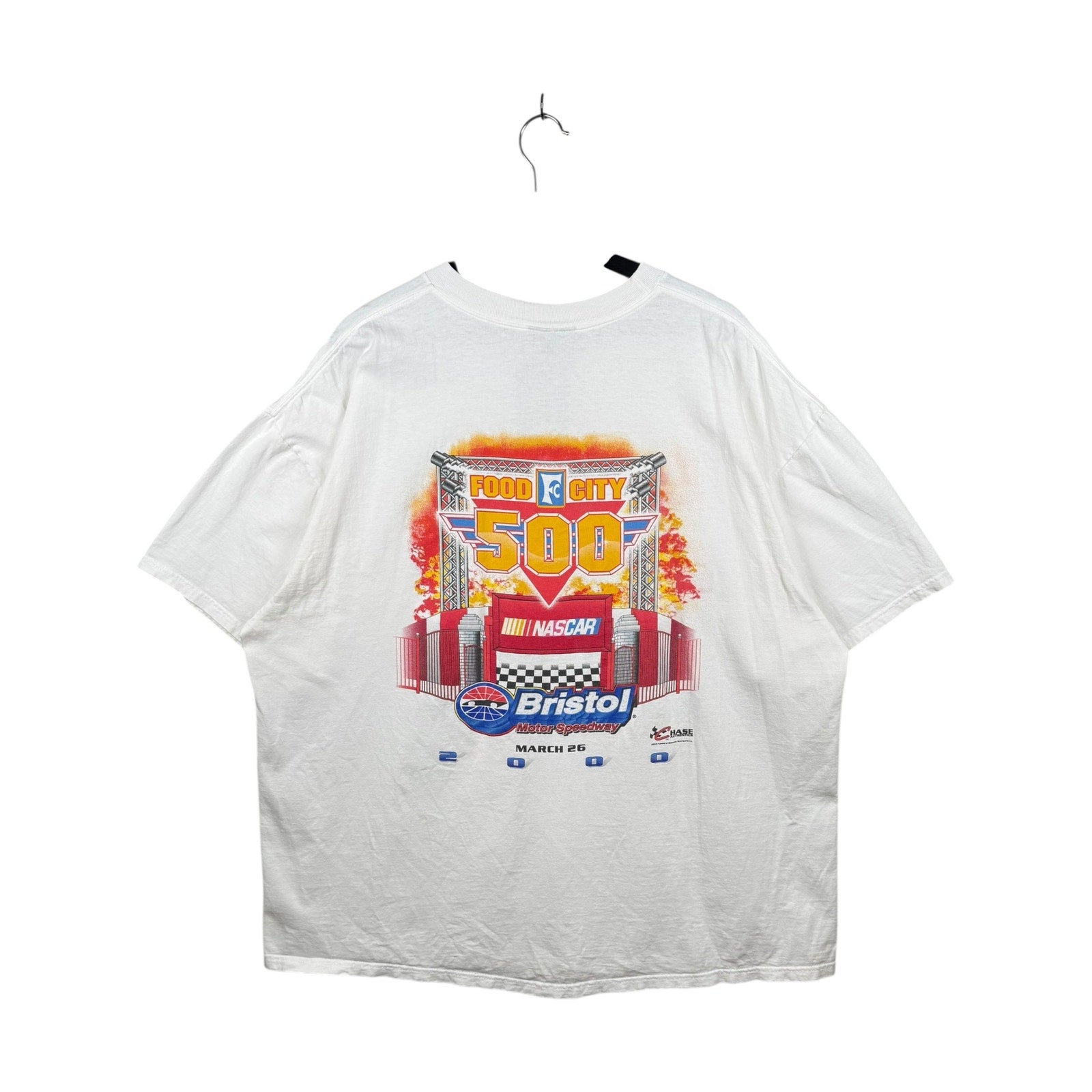 Vintage Bristol Motor Speedway Food City 500 NASCAR Racing T-Shirt