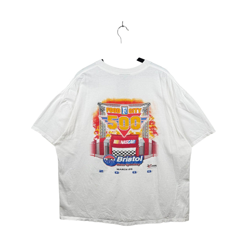 Vintage Bristol Motor Speedway Food City 500 NASCAR Racing T-Shirt