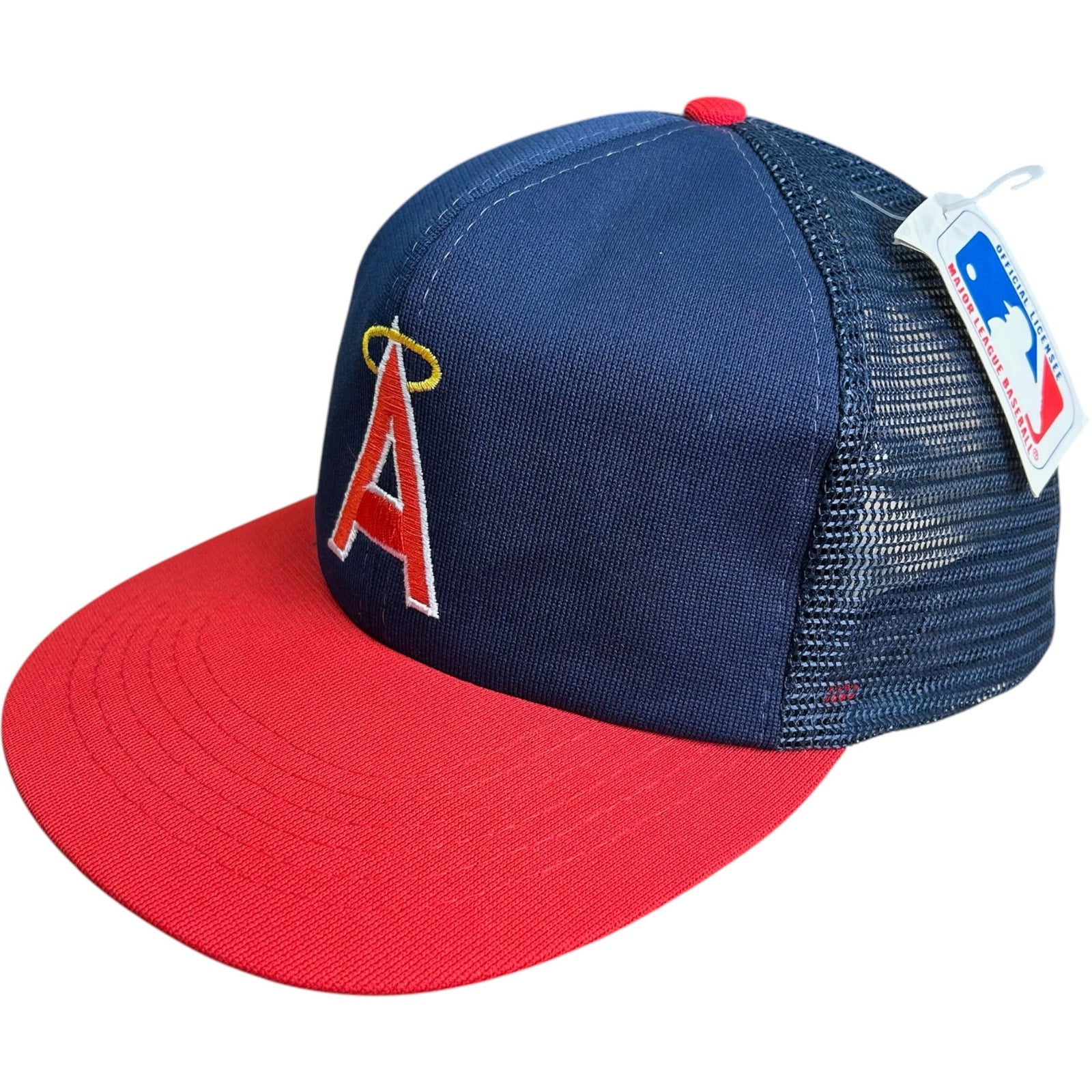 Vintage NWT California Angels Logo MLB Snapback Trucker Hat