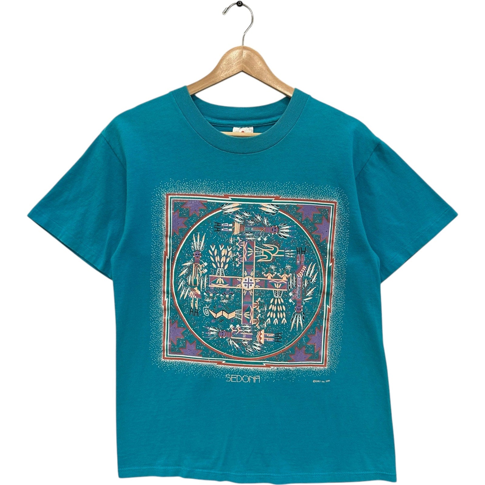 Vintage Sedona Native American Art Tee 1991