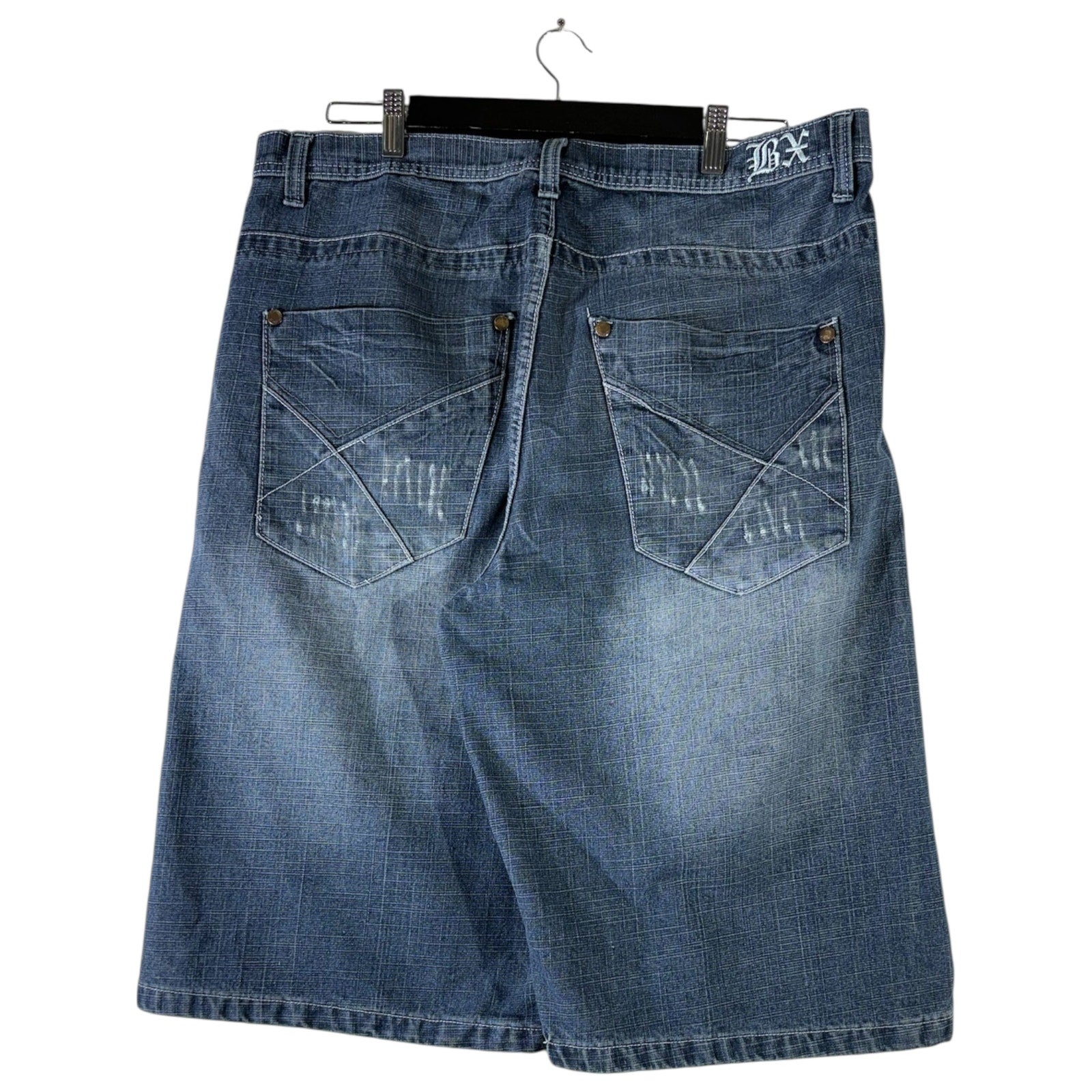 Vintage Brooklyn Xpress Wide Leg Denim Shorts 38