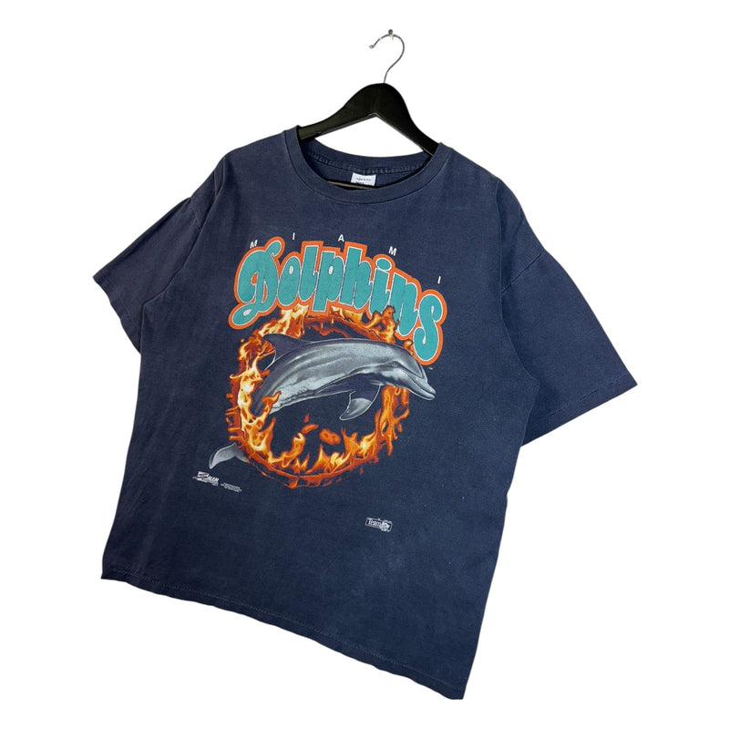 Vintage Salem Sportswear Miami Dolphins Graphic NFL T-Shirt