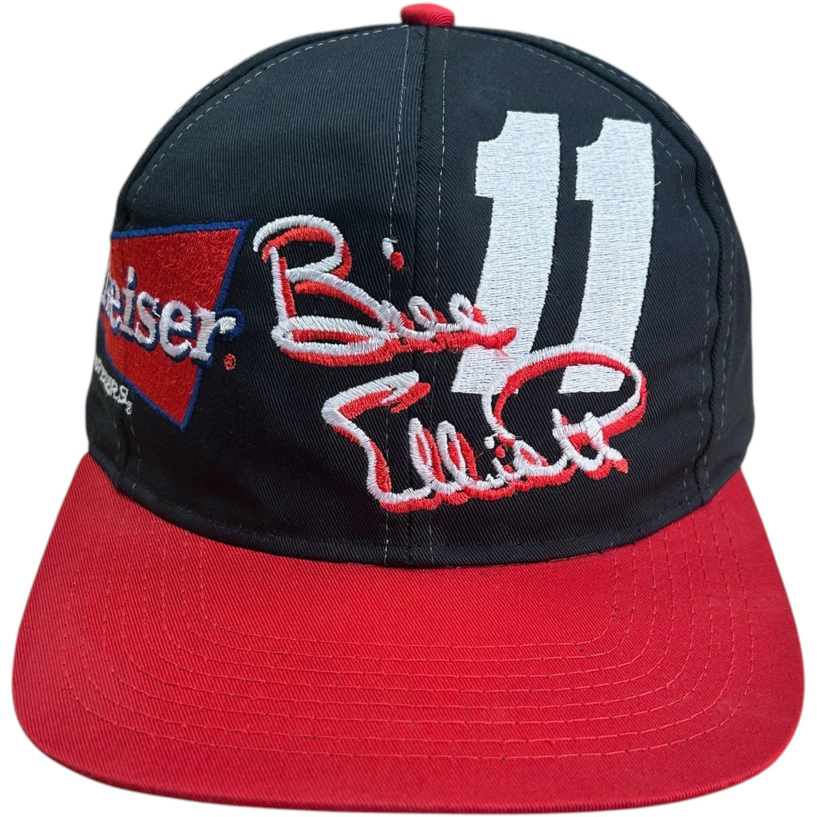 Vintage Bill Elliott #11 NASCAR Budweiser Snapback Hat