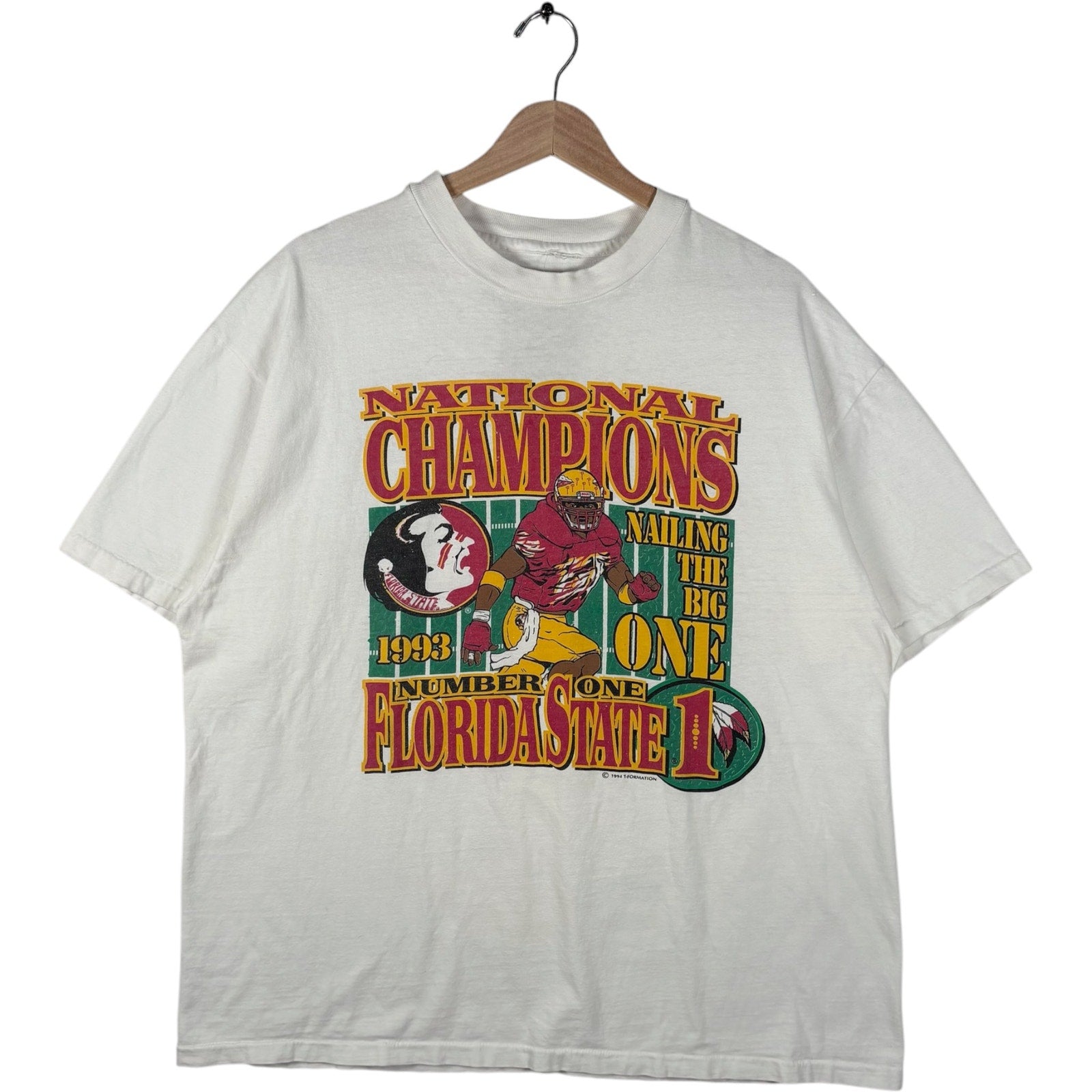 Vintage Florida State Seminoles National Champions Tee Large