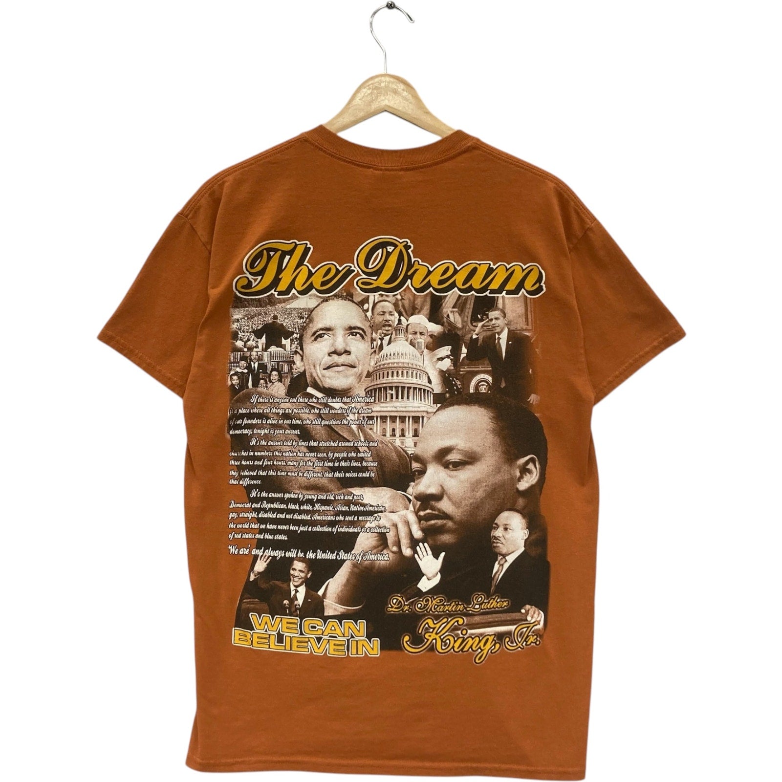 Vintage Moving The Dream Forward Martin Luther King Obama Tee