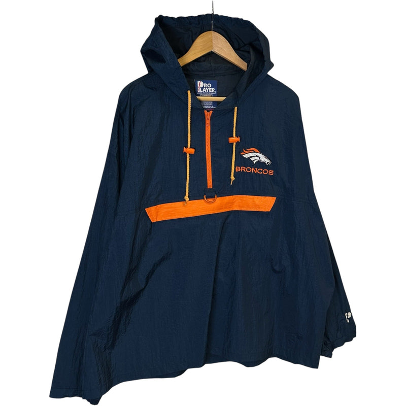 Vintage Pro Player Denver Broncos NFL Anorak Jacket 90s