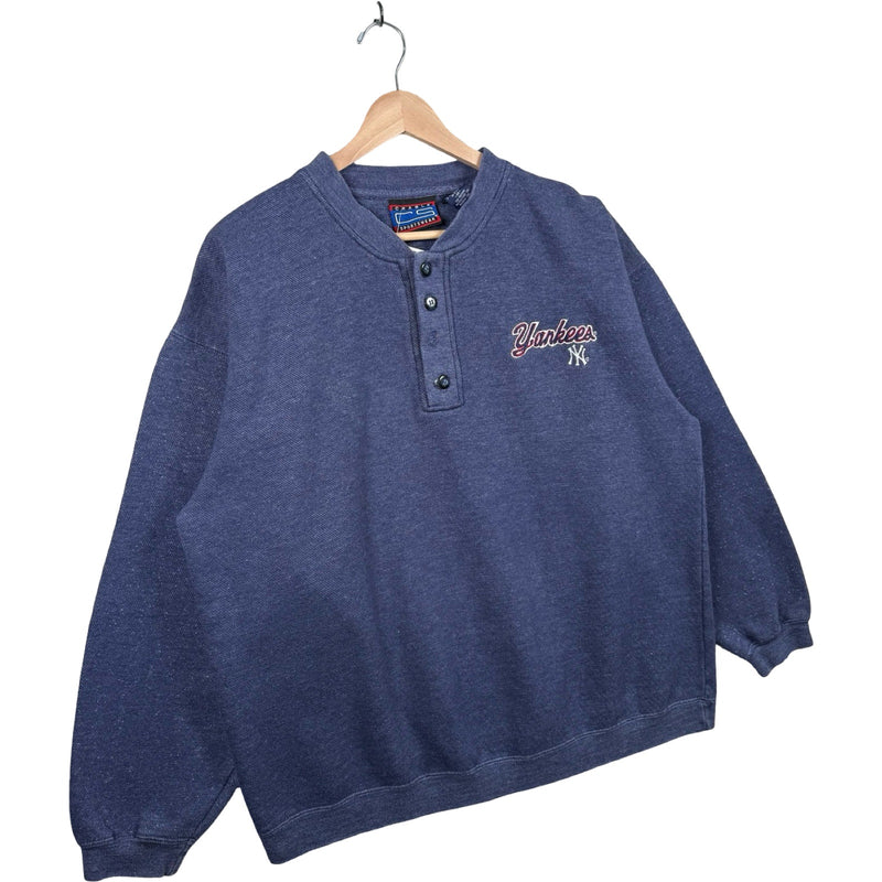 Vintage New York Yankees MLB Henley Crewneck