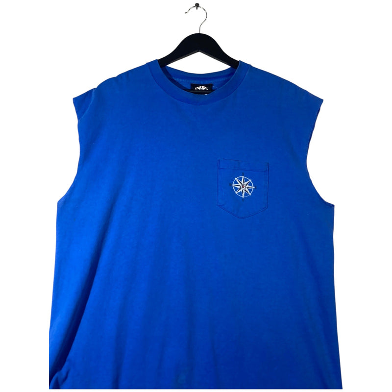 Vintage Make The Run Ski Muscle Sleeves Tank Top