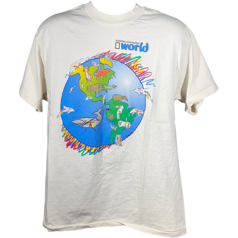 Vintage National Geographic Animals of the World Nature Tee