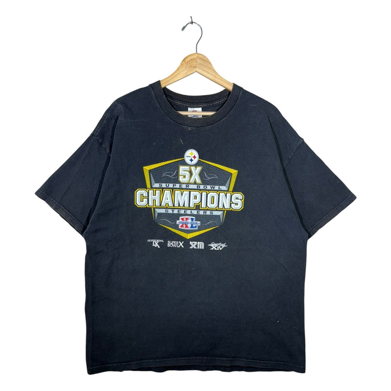 Vintage Pittsburgh Steelers 5X Super Bowl Champions NFL T-Shirt
