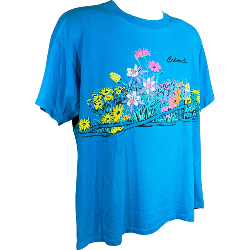 Vintage Colorado Flowers Tee 90s