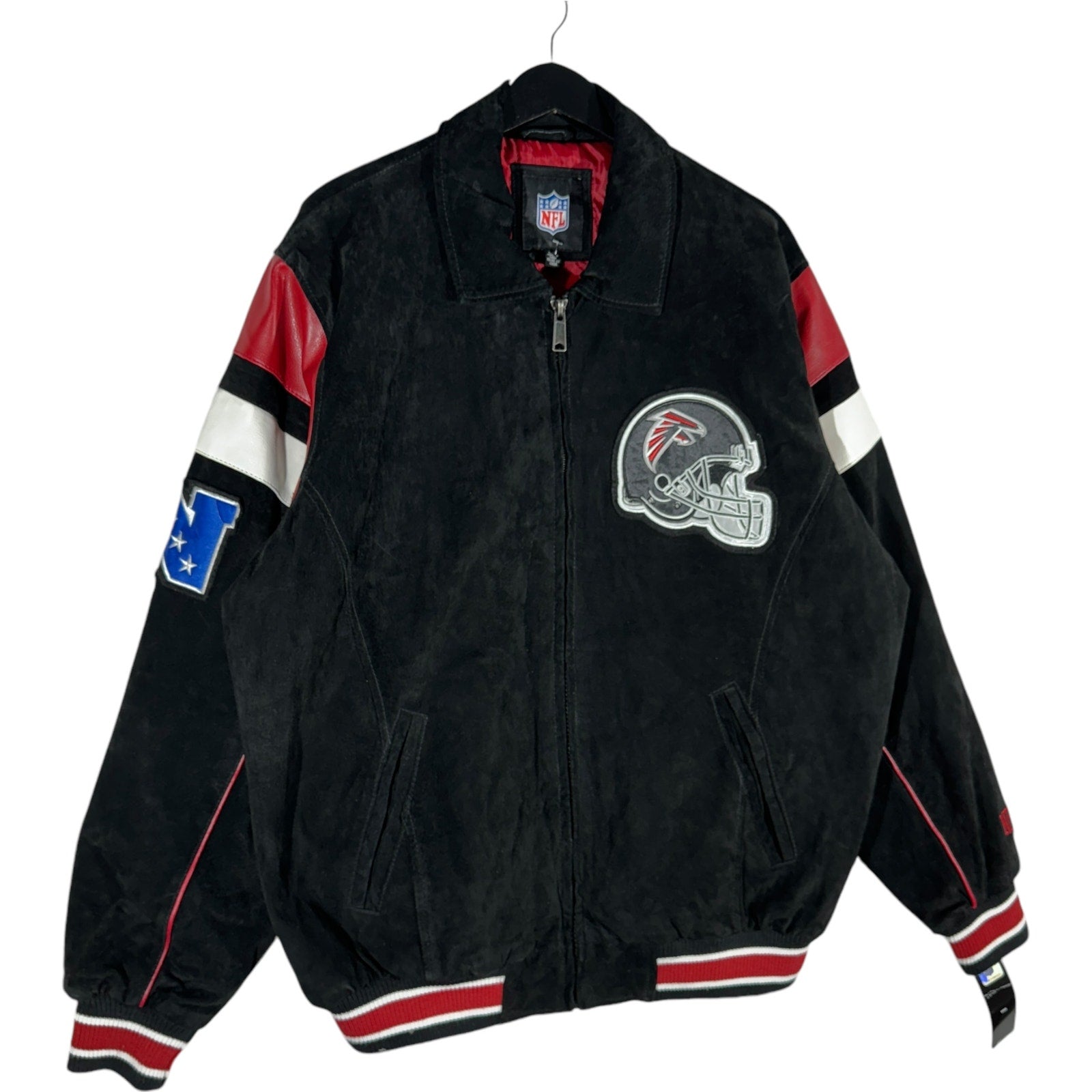 Vintage NFL Atlanta Falcons Suede Bomber Jacket