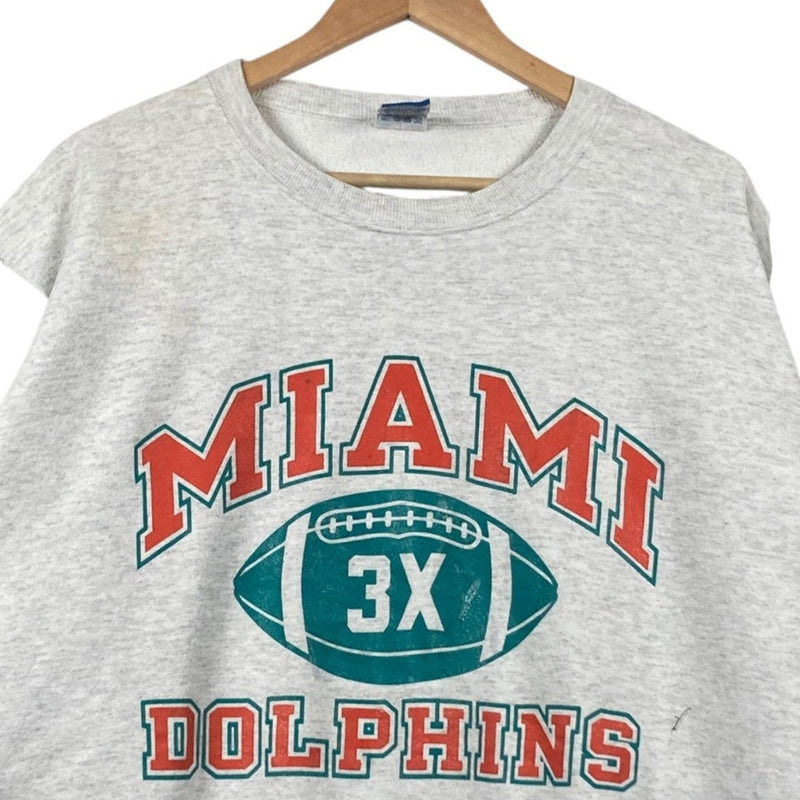 Vintage Champion Cut & Sew Coogi Style Miami Dolphins NFL Crewneck