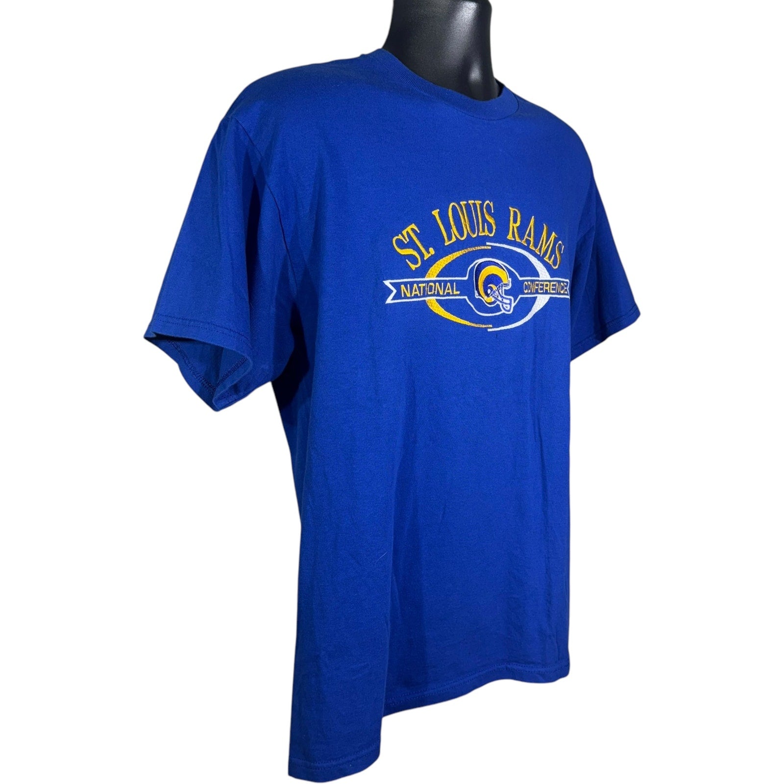 Vintage Logo Athletic St. Louis Rams Spellout NFL Tee