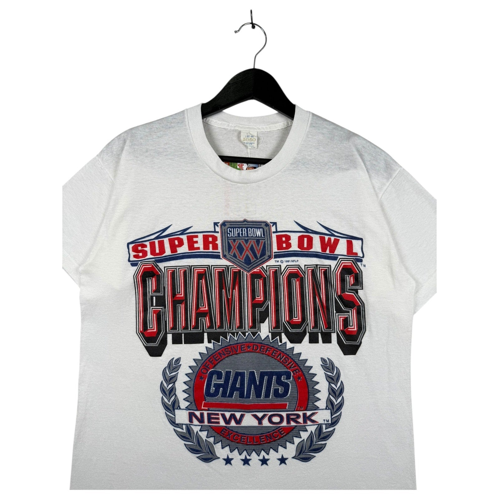 Vintage New York Giants Super Bowl XXV NFL T-Shirt