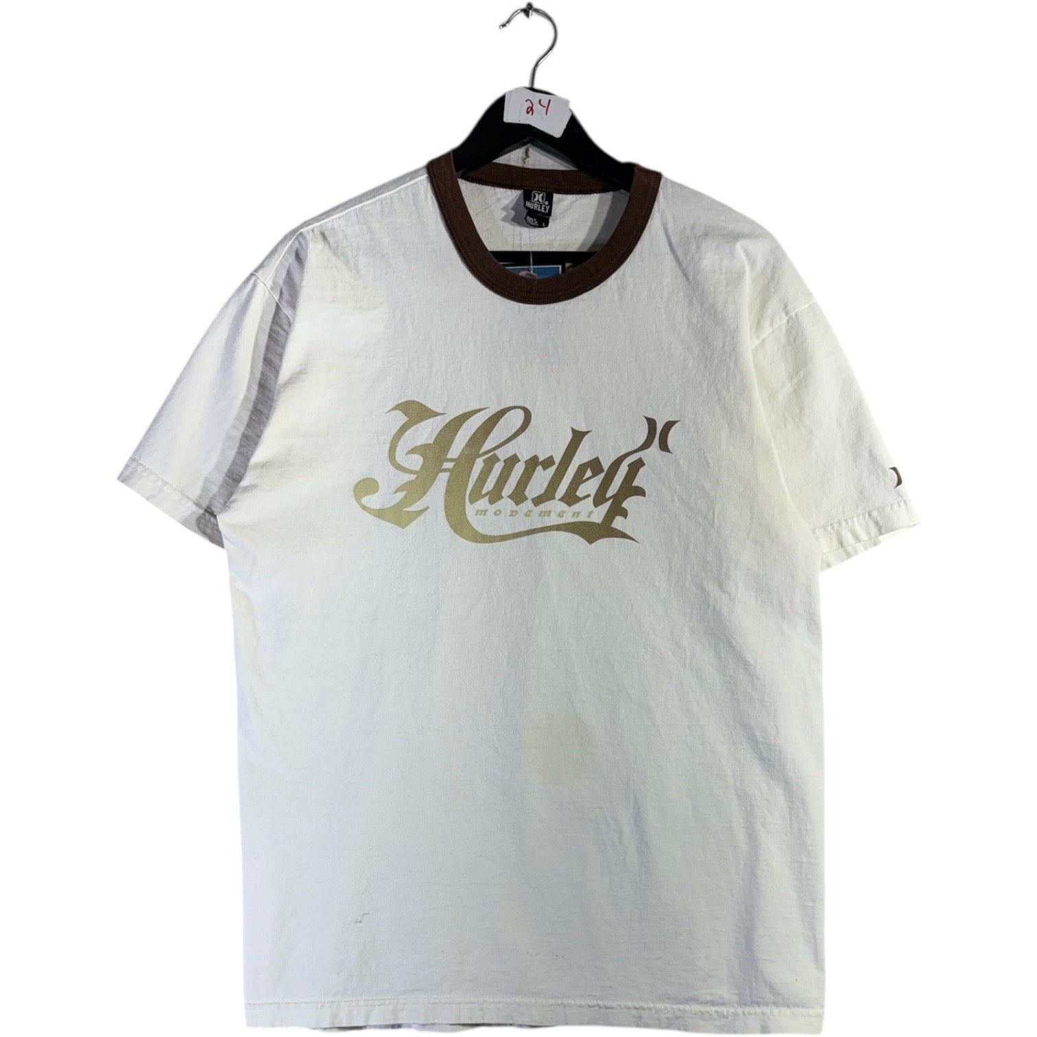 Vintage Hurley Spell Out Print T-Shirt