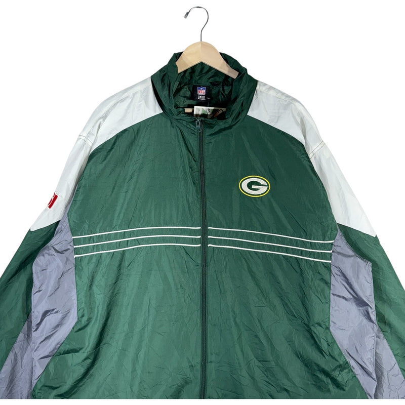 Vintage Green Bay Packers Full Zip NFL Light Jacket