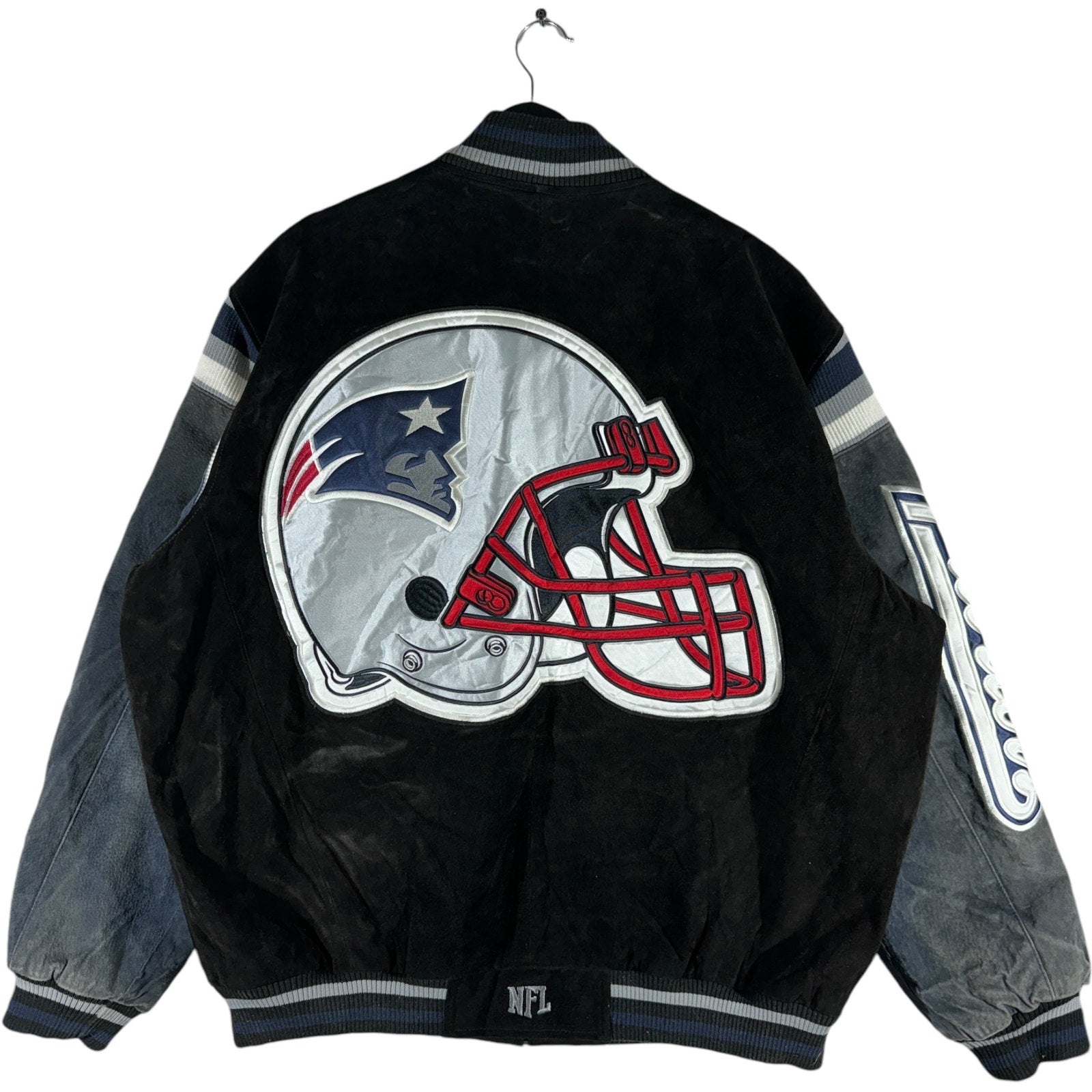 Vintage NFL New England Patriots Big Helmet Bomber Jacket