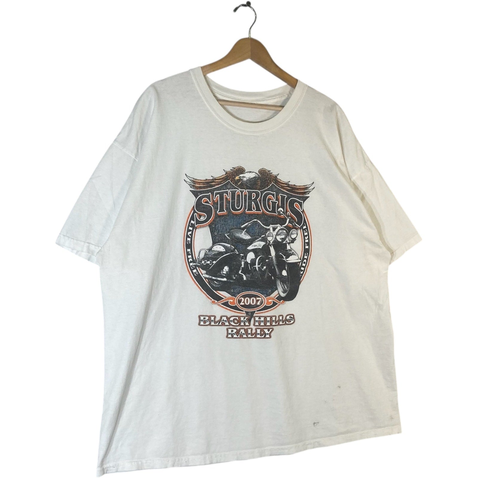 Vintage Sturgis Black Hills Rally Biker Tee 2007