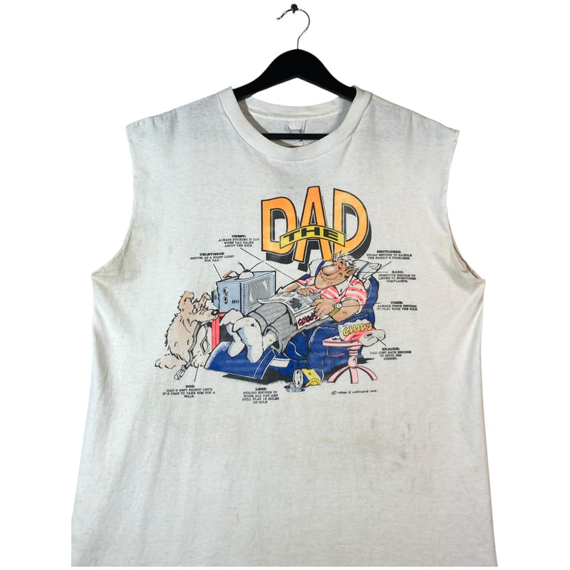 Vintage Dad Comic Muscle Sleeves Tank Top