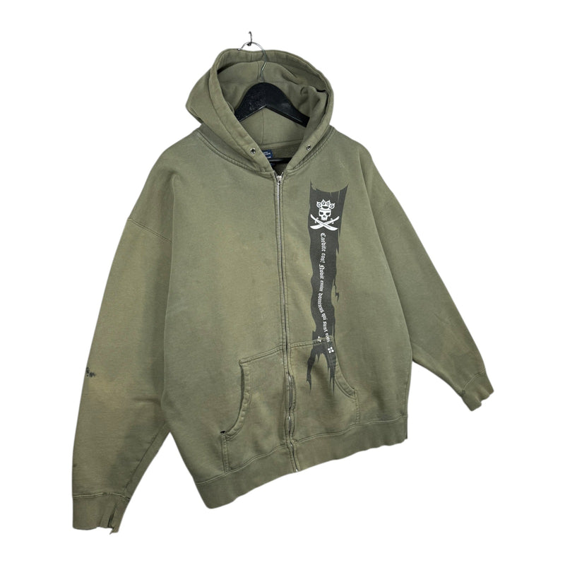 Vintage 5FDP Five Finger Death Punch Full Zip Jacket Hoodie