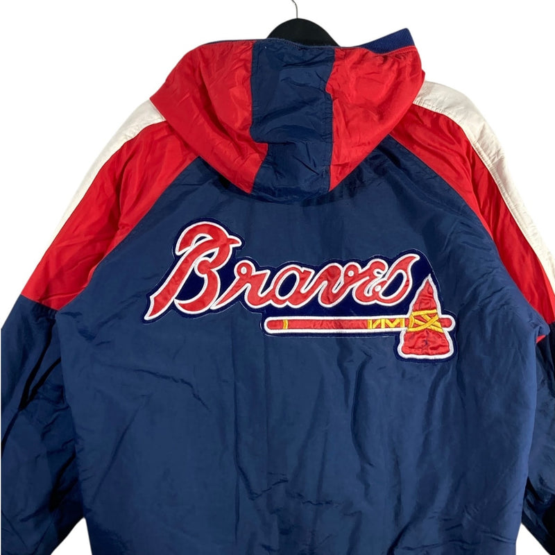 Vintage Starter Atlanta Braves MLB Hooded Bomber Jacket