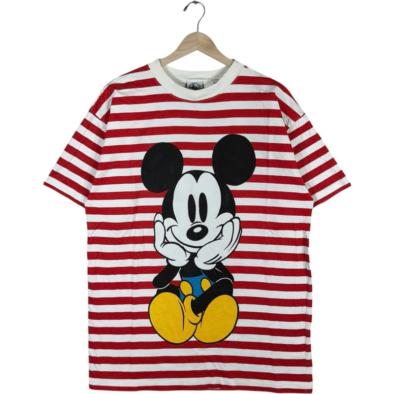 Vintage Disney Mickey Mouse Striped Tee