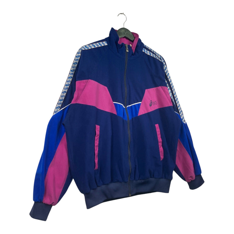 Vintage Asics Colorblock Logo Tape Track Jacket
