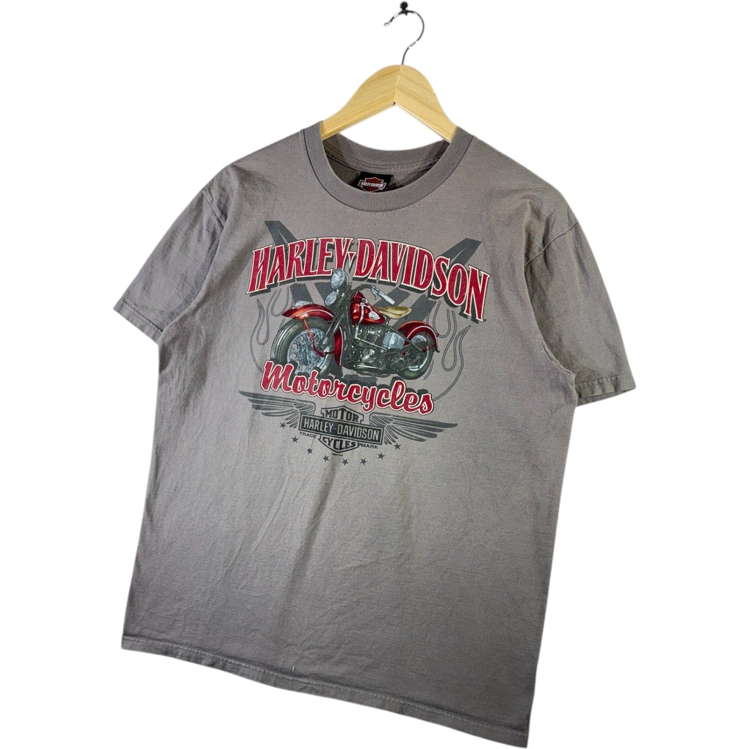 Vintage Harley Davidson Motorcycle Graphic T-Shirt