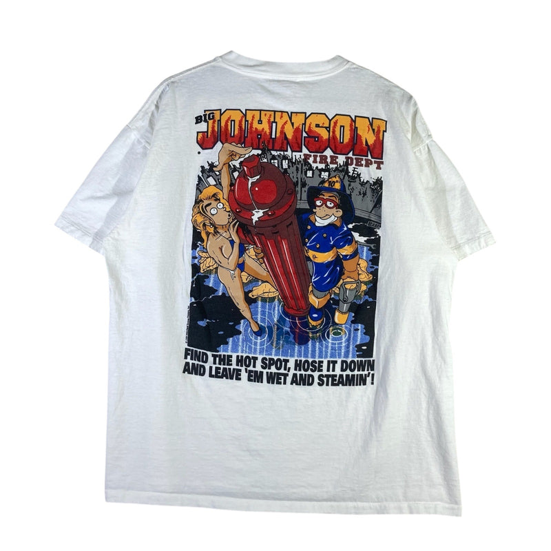 Vintage Big Johnson Fire Department Mullet Tee