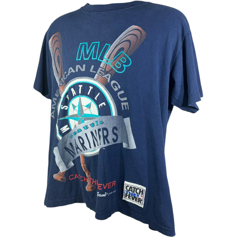 Vintage Seattle Mariners Catch The Fever Tee 1993