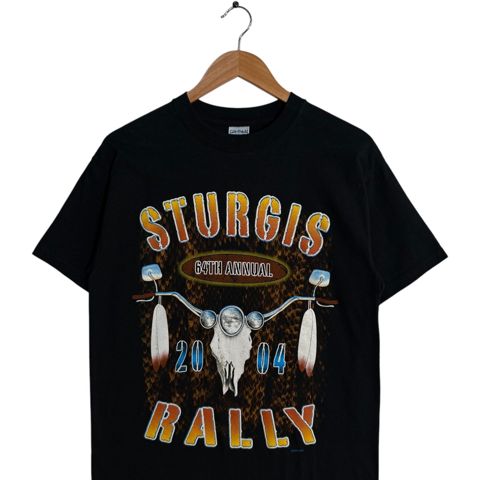 Vintage 64th Annual Sturgis Rally Biker Tee 2004