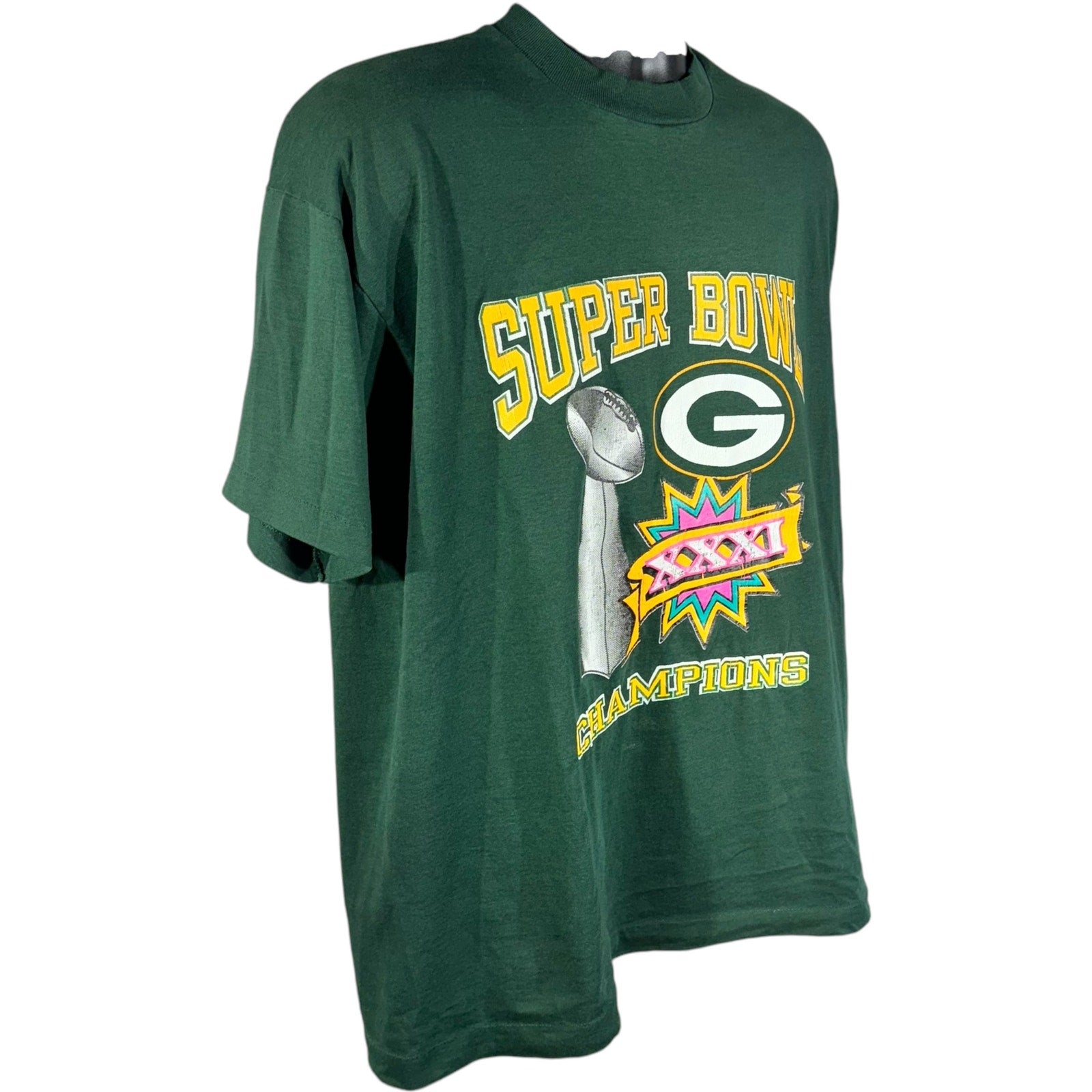 Vintage Green Bay Packers Super Bowl 31 Champs Tee 90s