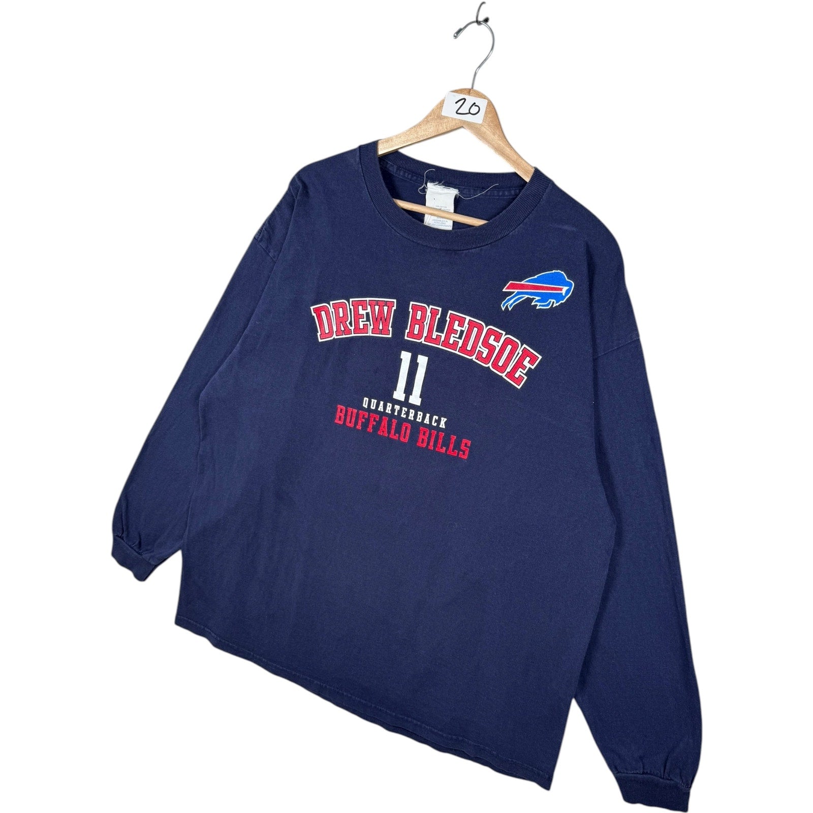 Vintage Buffalo Bills Drew Bledsoe #11 Long Sleeve T-Shirt