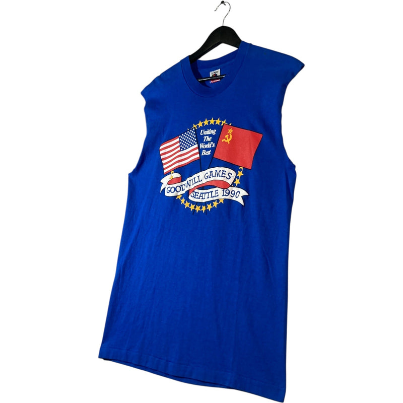 Vintage Goodwill Games Seattle 1990 Muscle Sleeve Tank Top