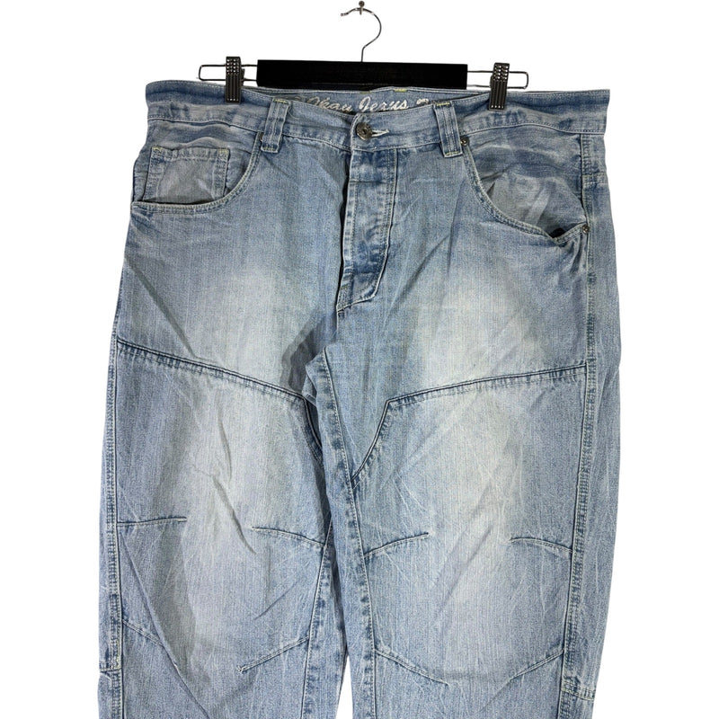 Y2K Double Knee Denim Shorts 40x18