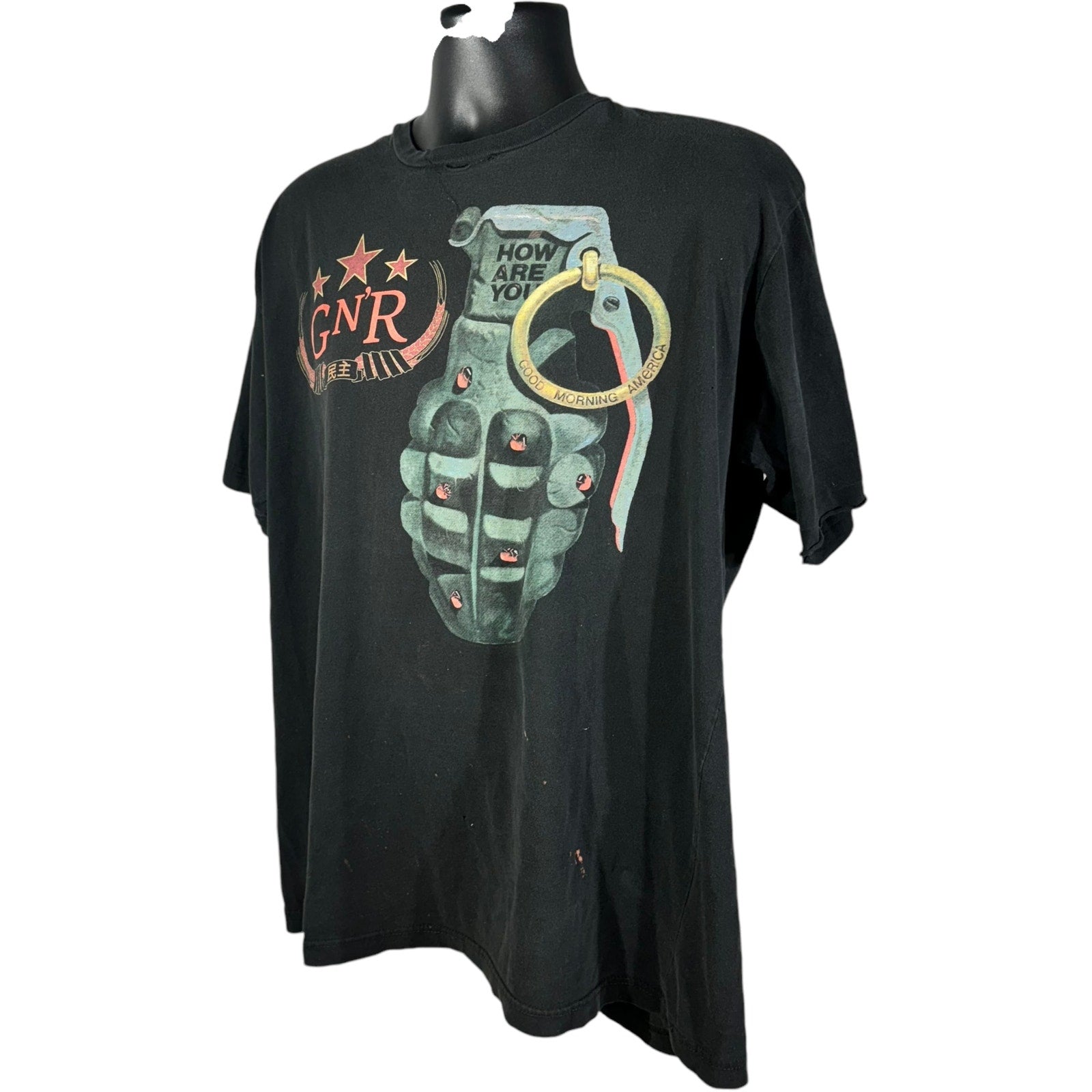 Vintage Guns N' Roses "Good Morning America" Grenade Tee