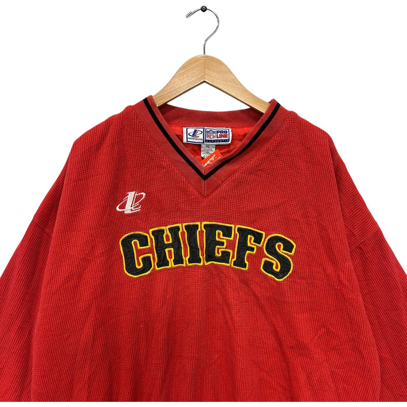 Vintage Logo Athletic Kansas City Chiefs Arch Spellout NFL Crewneck